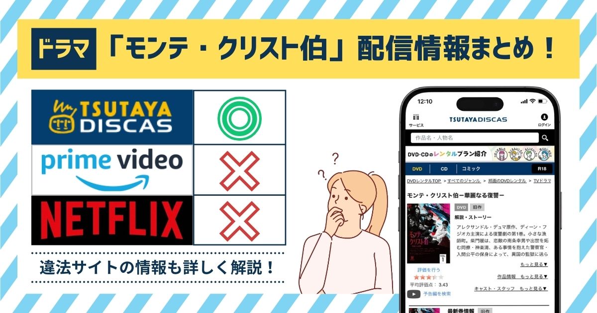 ドラマ「モンテ・クリスト伯」の動画配信サイトまとめ！フル動画を無料で見れる？Amazonプライム・Netflix・U-NEXT・FODを調査！